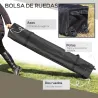 Carpa Plegable Pop-up con Altura Ajustable Protección UV50+ Doble Techo y Mosquiteras 4x4x2,8 m Gris - Ogal.Es
