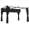 Pérgola con Techo Retráctil 4x3 m Cenador con Paredes Laterales Anti-UV Resistente al Agua para Jardín Patio Gri... - Ogal.Es