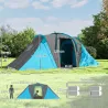 Tienda de Campaña para de 4 Personas con 2 Dormitorios Tienda de Camping Impermeable 2000mm 555x225x190 cm Gris ... - Ogal.Es
