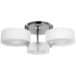 Lámpara de Techo Gota E27 Iluminación de Techo con Pantalla de Acrílico para Salón Dormitorio Comedor Cocina Blanco - Ogal.Es