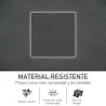 Mecedora de Exterior Tumbona Mecedora con Reposabrazos Reposacabezas Acolchado y Bolsillo Lateral 150x62x88 cm N... - Ogal.Es