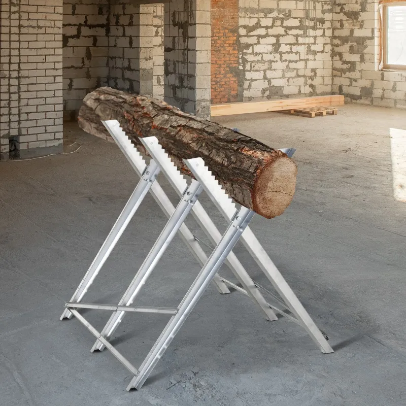 Caballete para Sierra Plegable Caballete Motosierra con Estructura Triangular de Metal Carga 100 kg 83x83x79 cm ... - Ogal.Es