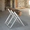 Caballete para Sierra Plegable Caballete Motosierra con Estructura Triangular de Metal Carga 100 kg 83x83x79 cm ... - Ogal.Es