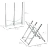 Caballete para Sierra Plegable Caballete Motosierra con Estructura Triangular de Metal Carga 100 kg 83x83x79 cm ... - Ogal.Es