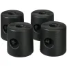 Pack de 4 Pesos para Carpas Plegables Soportes Rellenables con 8,7 kg de Agua o 12 kg de Arena Ø21,5/24x25,5 cm ... - Ogal.Es