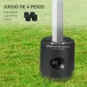 Pack de 4 Pesos para Carpas Plegables Soportes Rellenables con 8,7 kg de Agua o 12 kg de Arena Ø21,5/24x25,5 cm ... - Ogal.Es