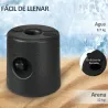 Pack de 4 Pesos para Carpas Plegables Soportes Rellenables con 8,7 kg de Agua o 12 kg de Arena Ø21,5/24x25,5 cm ... - Ogal.Es