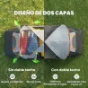 Tienda de Acampada para 5 Personas Impermeable 3000mm+ con Bolsa de Transporte y Gancho 455x220x180 cm Gris - Ogal.Es