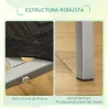 Cama Elevada para Perros 110x75x20 cm con Marco de Acero para Interior Exterior Negro - Ogal.Es