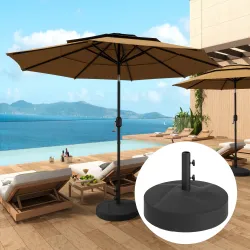 Base para Sombrilla Rellenable con Arena o Agua Resistente de HDPE para Jardines y Espacios Exteriores Ø56x40 cm... - Ogal.Es