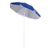 Sombrilla de Playa Ajustable con Mástil de Metal Toldo Inclinable Protección UV y Bolsa de Transporte Ø160x205 c... - Ogal.Es