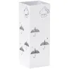 Paragüero de Acero con Bandeja Recoge Gotas Ganchos para Paraguas Plegables y Diseño Decorativo 15,5x15,5x41 cm ... - Ogal.Es