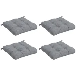 Conjunto de Cojines para Sillas de Comedor y Jardín Impermeable y Anti-UV con 2 Cordones de Fijación 48x48x10 cm... - Ogal.Es