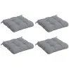 Conjunto de Cojines para Sillas de Comedor y Jardín Impermeable y Anti-UV con 2 Cordones de Fijación 48x48x10 cm... - Ogal.Es