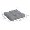 Conjunto de Cojines para Sillas de Comedor y Jardín Impermeable y Anti-UV con 2 Cordones de Fijación 48x48x10 cm... - Ogal.Es