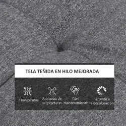 Conjunto de Cojines para Sillas de Comedor y Jardín Impermeable y Anti-UV con 2 Cordones de Fijación 48x48x10 cm... - Ogal.Es