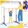 Barra de Gimnasia para Niños +3 Años Barra de Entrenamiento Altura Ajustable 92-150 cm Carga 75 kg 194x121x150cm... - Ogal.Es
