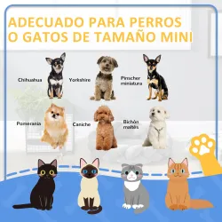 Cama para Perros Pequeños Cama para Mascotas Lavable con Cojín Independiente y Cuerda de Algodón 55x55x14 cm Gris - Ogal.Es