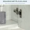 Armario de Baño con Espejo 3 Puertas Estante Ajustable y Compartimento 90x15x75 cm Blanco - Ogal.Es