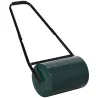 Rodillo para Césped de 30L Relleno de Arena o Agua con Mango en U para Jardín Granja Verde Oscuro - Ogal.Es