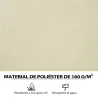 Paredes Laterales de Sustitución para Pérgola 3x3 m con Protección UV Ventanas Transparentes y Cortinas Ajustabl... - Ogal.Es