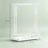 Paragüero Moderno de Acero con 21 Espacios y 24 Ganchos Bandeja Recogegotas Extraíble para Entrada 50x24x68 cm B... - Ogal.Es