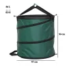 Set de 4 Bolsas de Basura de Jardín 86L con Asas Fijación de Botones y Diseño Pop-Up Plegables y Reutilizables - Ogal.Es