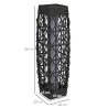 Lámpara Solar de Ratán Sintético con Luces LED Encendido/Apagado Automático para Exterior 20x20x68 cm Gris - Ogal.Es
