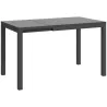 Mesa de Comedor Extensible de Exterior de 85-125 cm para 4-6 Personas Mesa Rectangular para Porche Terraza Jardín - Ogal.Es
