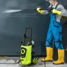Hidrolimpiadora de Alta Presión 1800W con Accesorios Ángulo Ajustable y Parada Automática 33x31,5x80,5 cm Verde ... - Ogal.Es