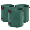 Set de 3 Bolsas de Basura de Jardín 272L con Asas Reforzadas y Aros Flexibles Plegables y Reutilizables - Ogal.Es