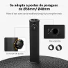 Base para Sombrilla con Ruedas de Resina y Metal Compatible con Postes Ø38 mm y Ø48 mm Ø52x41 cm Negro - Ogal.Es