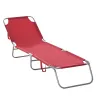 Tumbona Jardín Exterior Plegable con Respaldo Ajustable en 5 Posiciones Carga 120 kg para Terraza 187x55x24 cm B... - Ogal.Es