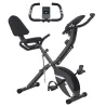 Bicicleta Estática Plegable Silenciosa con Resistencia Magnética Monitor LCD y Bandas para Brazos 43x97x109 cm N... - Ogal.Es