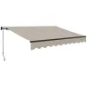 Toldo Retráctil de Aluminio para Ventanas y Puertas con Protección UV30+ y Inclinación Ajustable 360x220 cm Crema - Ogal.Es