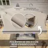 Toldo Retráctil de Aluminio para Ventanas y Puertas con Protección UV30+ y Inclinación Ajustable 360x220 cm Crema - Ogal.Es