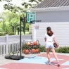 Canasta de Baloncesto Ajustable de 146-236 cm con Ruedas y Base Rellenable con Agua o Arena Tablero Irrompible N... - Ogal.Es