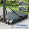 Canasta de Baloncesto Ajustable de 146-236 cm con Ruedas y Base Rellenable con Agua o Arena Tablero Irrompible N... - Ogal.Es