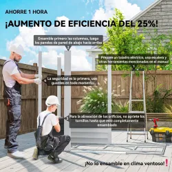 Cobertizo Metálico para Jardín 213x120x166/194 cm con Base Refuerzo Puertas Correderas y Ventilaciones Gris Oscuro - Ogal.Es