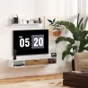 Conjunto Mueble TV y Estante de Pared con Armario y Compartimentos Abiertos Organización de Espacio y Montaje en... - Ogal.Es