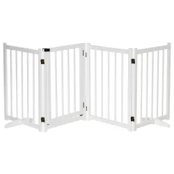 Barrera de Seguridad para Perros Plegable con Puerta y Cierre de Seguridad para Pasillos y Puertas 237,5x36x80 c... - Ogal.Es