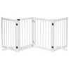 Barrera de Seguridad para Perros Plegable con Puerta y Cierre de Seguridad para Pasillos y Puertas 237,5x36x80 c... - Ogal.Es