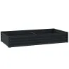 Jardinera Elevada Rectangular de Acero Galvanizado para Cultivar Plantas Flores Hierba 180x90x30 cm Gris Oscuro - Ogal.Es