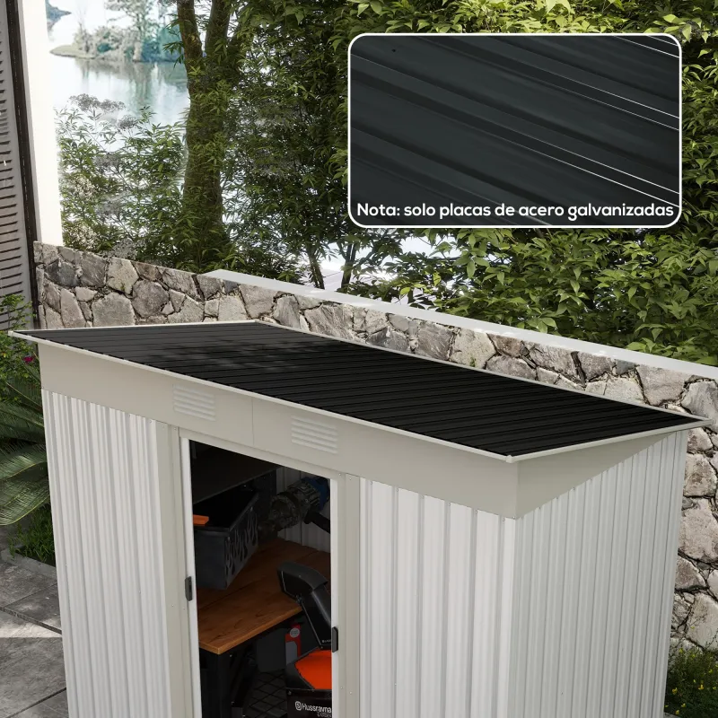 Juego de 12 Paneles para Tejado de Acero Galvanizado 7m² para Caseta de Herramientas Cobertizo 129x45cm Gris Oscuro - Ogal.Es