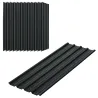 Juego de 12 Paneles para Tejado de Acero Galvanizado 7m² para Caseta de Herramientas Cobertizo 129x45cm Gris Oscuro - Ogal.Es