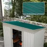 Juego de 12 Paneles para Tejado de Acero Galvanizado 7m² para Caseta de Herramientas Cobertizo 129x45cm Verde - Ogal.Es