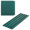 Juego de 12 Paneles para Tejado de Acero Galvanizado 7m² para Caseta de Herramientas Cobertizo 129x45cm Verde - Ogal.Es