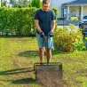 Esparcidor de Compost con Cesto de 75L Mango Ajustable y Diseño Resistente para Jardinería y Césped 70x40x112 cm... - Ogal.Es