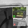 Esparcidor de Compost con Cesto de 75L Mango Ajustable y Diseño Resistente para Jardinería y Césped 70x40x112 cm... - Ogal.Es