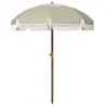 Sombrilla de Playa con Flecos Ø190x210 cm con Protección UV40+ Antiviento Impermeable y Bolsa de Transporte Verde - Ogal.Es